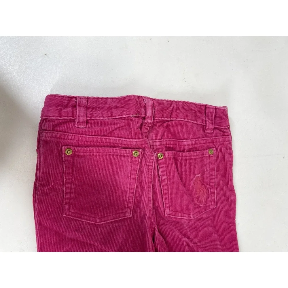 Ralph Lauren‎ Corduroy Pants Girls Size 6 Hot Pink